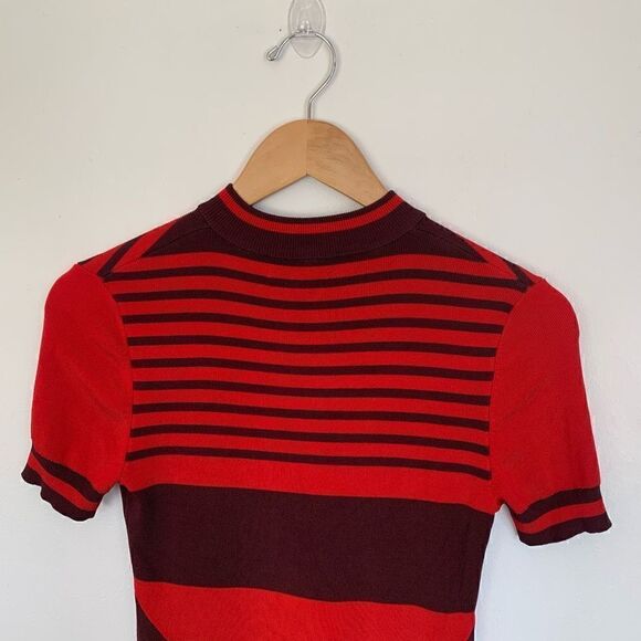 Topshop Unique Runway Collection Summer/Spring 2016 stripe knitted mini dress - Picture 5 of 13